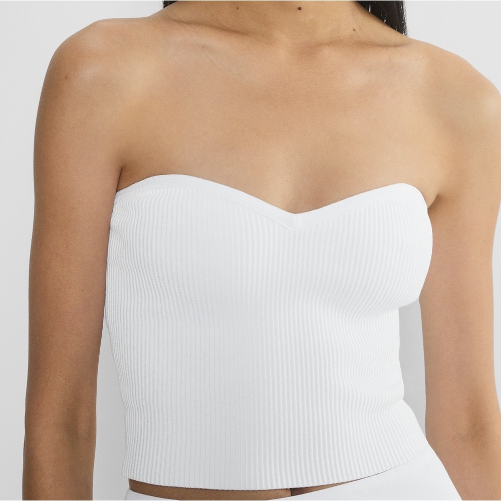 Sculpt knit sweetheart tube top